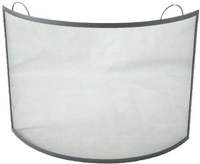 Haardscherm 66 × 66 cm staal zwart