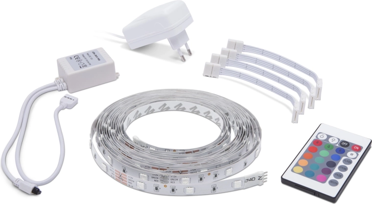 RGB-LED-Streifen 5 m mit Fernbedienung