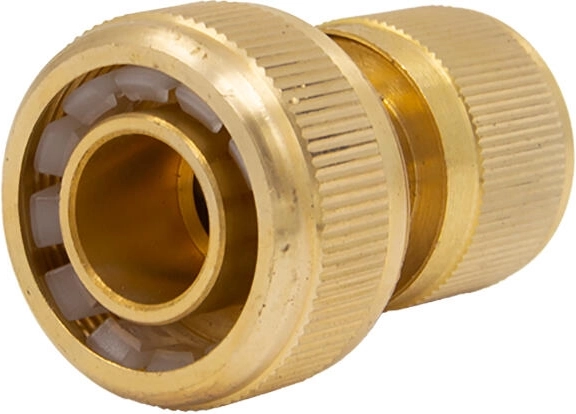 AQUA 3/4" brass quick connector with water-stop
