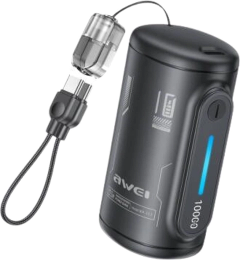 Awei WP-117 power bank 10,000 mAh 22.5 W, 2× USB-C - 1 piece