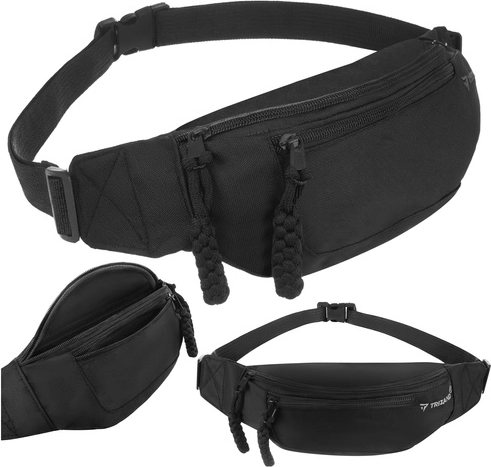Sportliche Lauf-Gürteltasche Trizand – schwarz, 2 l