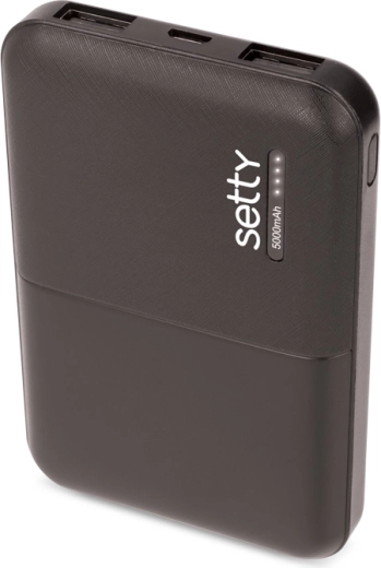 Setty power bank 5000 mAh black