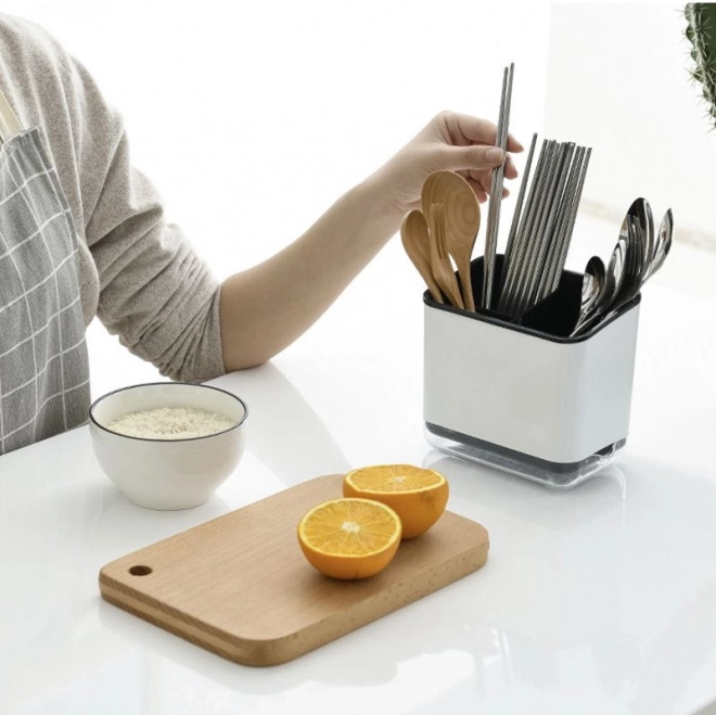 Range-couverts pour évier, organiseur - noir