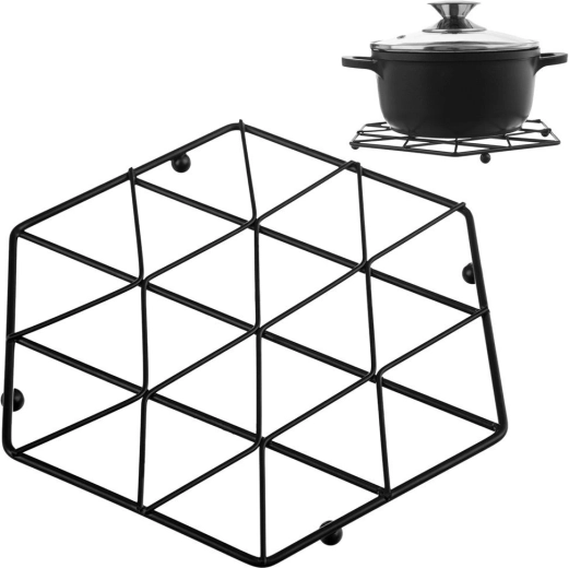 Dessous de plat en métal RADKA 22,5 cm – noir