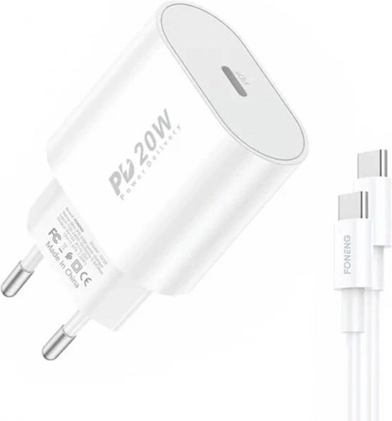 Chargeur rapide Foneng EU39 avec câble USB-C