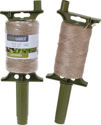 Jutetouw met houder 100 m