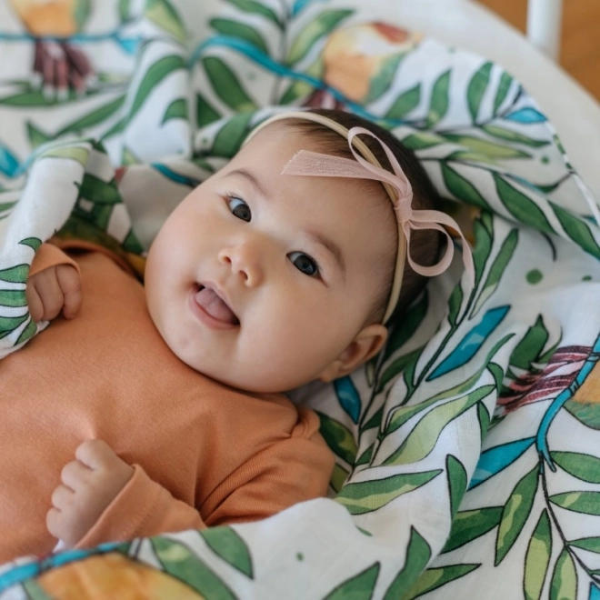 Tommy Lise Mullwindel aus Bio-Baumwolle Airy Grace 120 x 120 cm