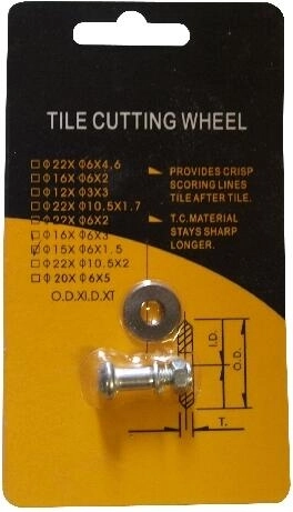 Replacement carbide cutting wheel 16 × 1.5 mm, bore diameter 6 mm