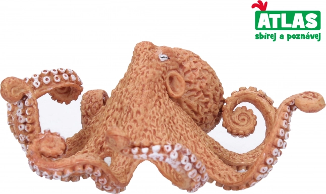 Handbeschilderde octopusfiguur 10,5 cm