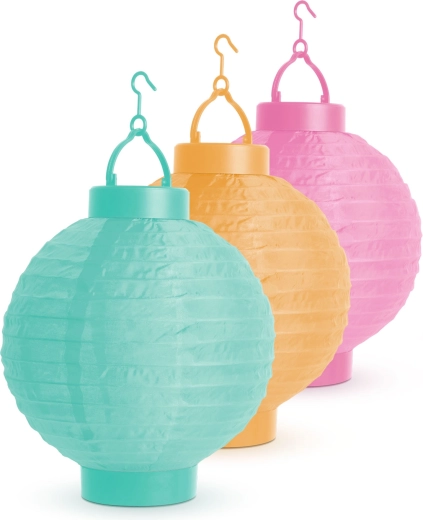 Solarlampion met koelwitte LED, 21 cm - 1 stuk