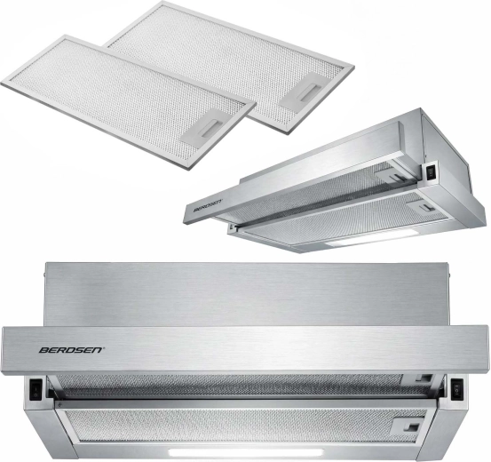 Berdsen telescopic under-cabinet cooker hood 50 cm inox