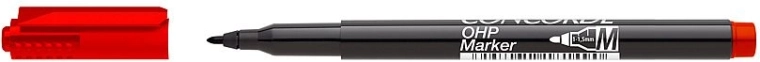 Permanent marker CONCORDE OHP M, red