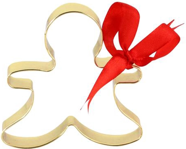 Ausstechform für Gebäck Goldener Lebkuchenmann 7 cm TORO