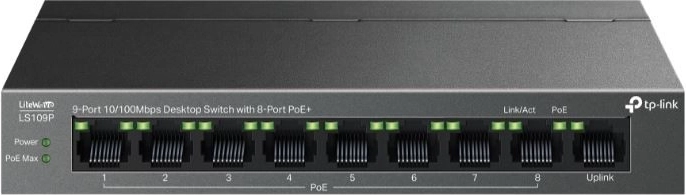 TP-Link network switch with 8 PoE+ ports