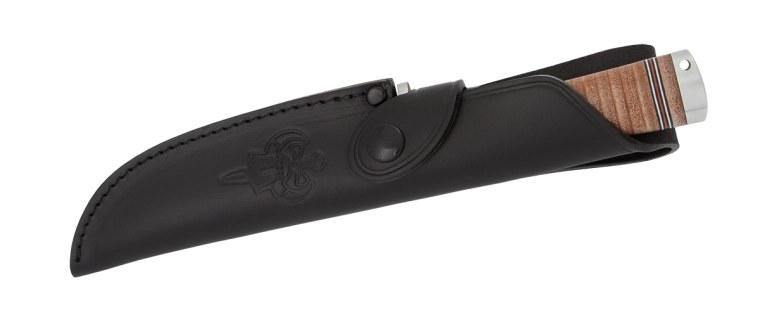 Étui en cuir noir Fällkniven NL4 Frej