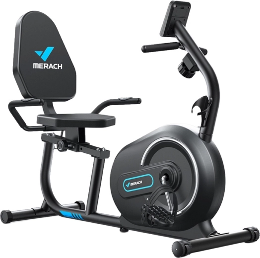 Vélo d’appartement semi-allongé Merach MR-S08B1, noir