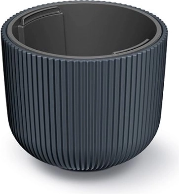 Cache-pot avec insert MILLY 24 cm, anthracite