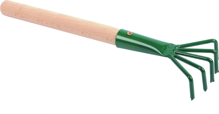 Tuinklauw met 5 tanden en 25 cm handvat