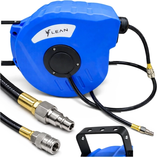 Automatic Retractable Air Hose Reel 10 m, 8×12 mm, 24 bar