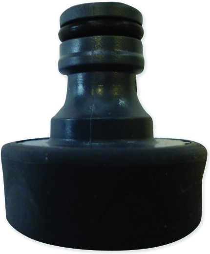 Raccord pour tuyau d’arrosage 3/4" avec filetage, orange-noir