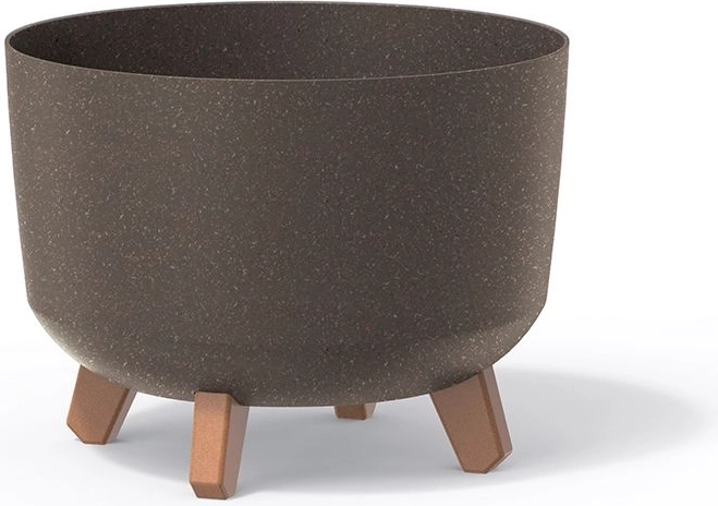 Gracia Standard Eco Wood Planter on Legs 34 cm – Coffee