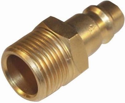 Brass nipple with 1/2" male thread