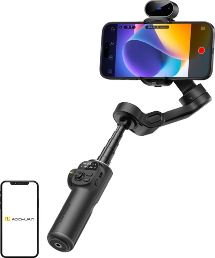 AOCHUAN Smart X2 smartphone stabilizer with AI sensor (black)