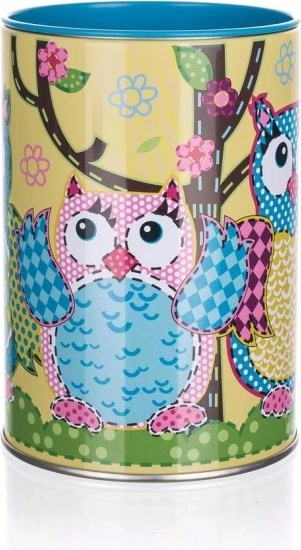Round Piggy Bank Owl