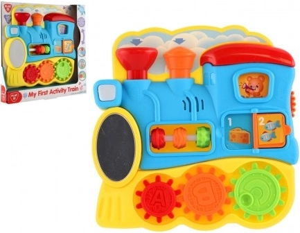 Petit train éducatif avec activités pour les tout-petits avec lumière et sons