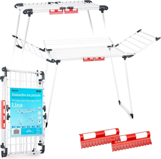 Klappbarer Stand-Wäschetrockner MASSIDO Lina 22 m