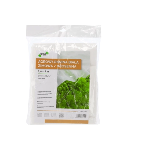 Witte winter- en voorjaars-agrotextiel 30 g/m² 1,6 × 5 m