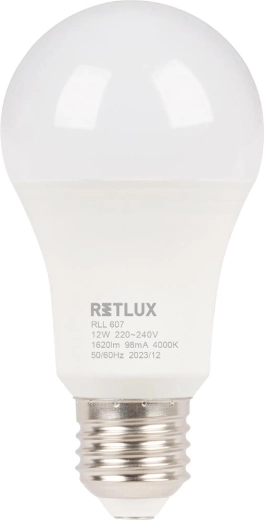 Ampoule LED Retlux A60 E27 12 W blanc froid