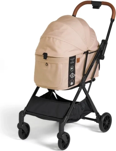 FIKAGO Hygge beige stroller for dogs and cats