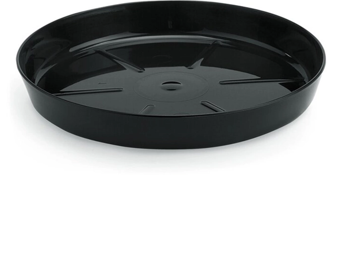 Black plant pot saucer 19.7 cm