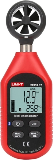 Mini anémomètre Uni-T UT363BT avec Bluetooth