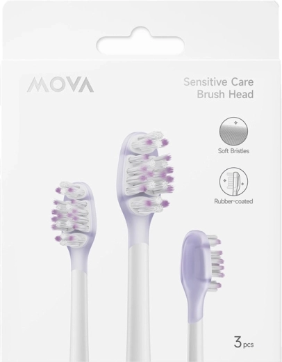 MovA Replacement Brush Heads for Fresh 20 and Sensus Fresh 10 Electric Toothbrush (3 pcs)