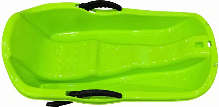 Bobsleigh en plastique pour enfants avec freins et corde de traction