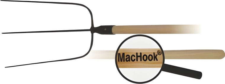 3-tine fork with 130 cm wooden handle