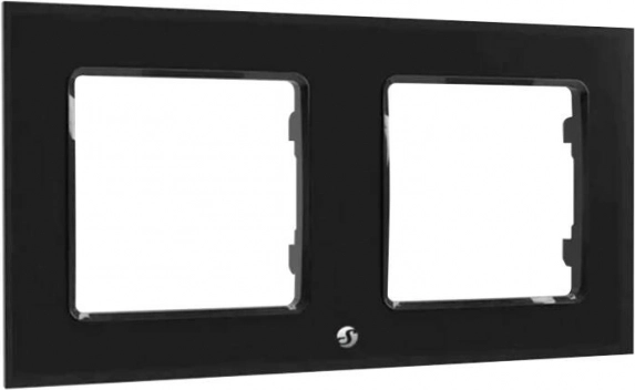 Frame for double switch Shelly black