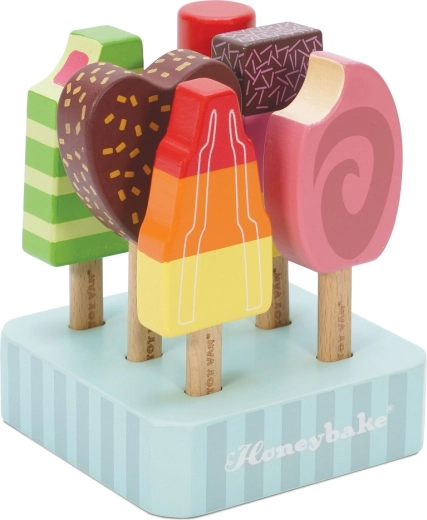 Houten ijslolly's met standaard Le Toy Van - 6 stuks