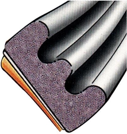 Self-adhesive window sealing EPDM E-profile 9×4 mm, brown – TRELLEBORG (100 m)