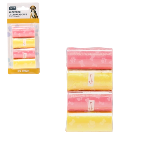 Dog waste bags, 80 pcs