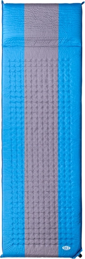 Self-inflating sleeping pad with pillow NILS Camp NC4340 blue
