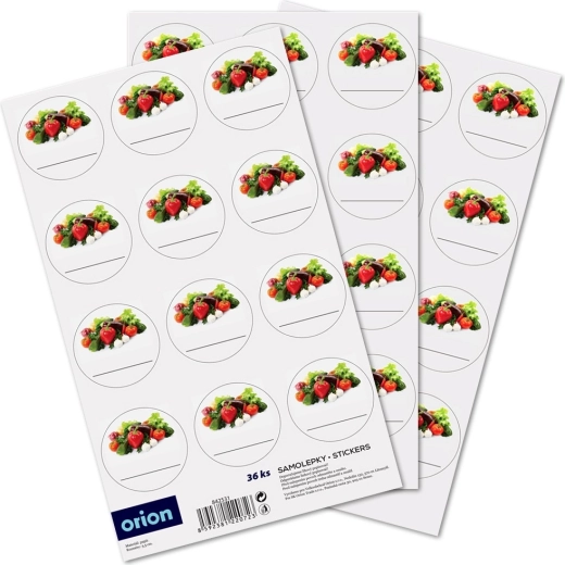 Étiquettes autocollantes pour bocaux 36 pcs