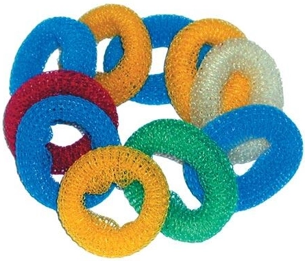 Nylon-Spiralschwamm – Farbmix (10 Stk.)
