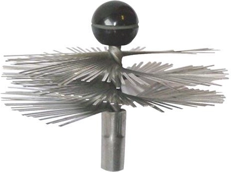 Brosse de ramonage en inox 180 mm