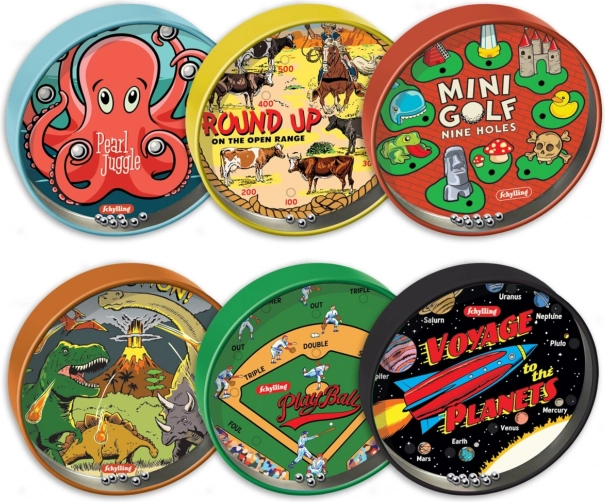 Schylling mini marble maze – pocket skill-training game