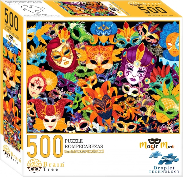 Puzzle Masques Magiques 500 pièces de Brain Tree