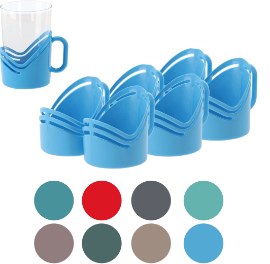 Set de porte-verres en plastique Jagiełło, 6 pcs