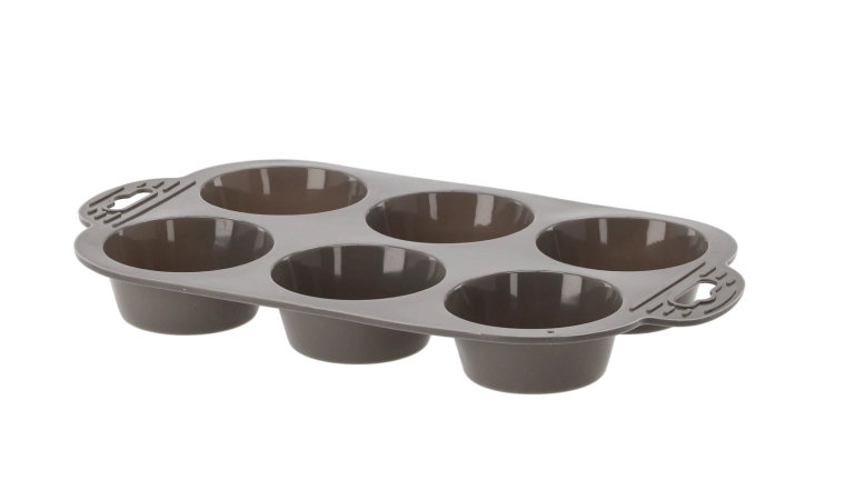 Moule à muffins en silicone 6 pièces avec poignées